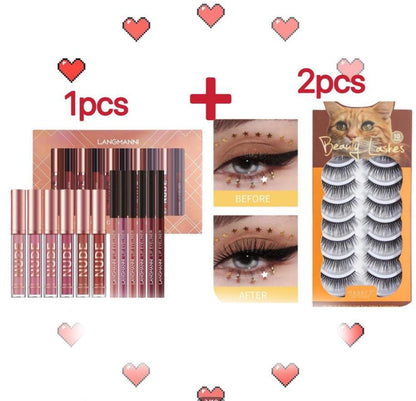 12pcs Matte Lipstick & Lip Liner Set – Waterproof