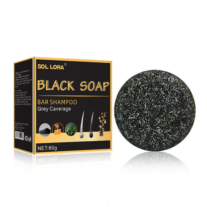 Black Hair Care Scalp Cleansing Shampoo Bar