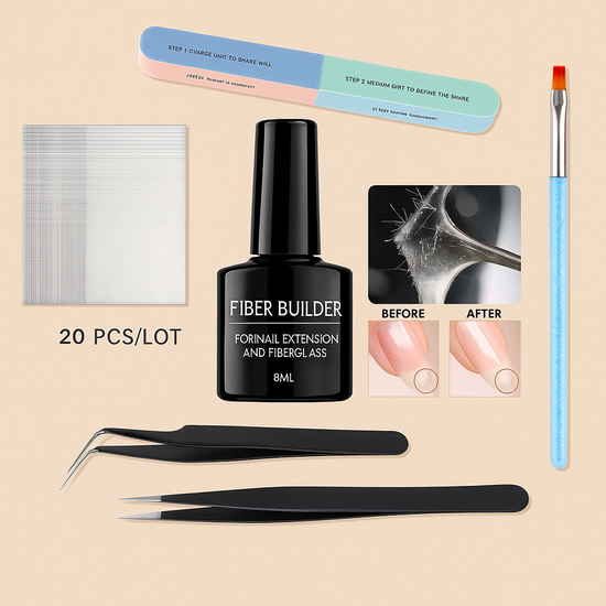 Silk Fiberglass Nail Extension Kit – 20pcs