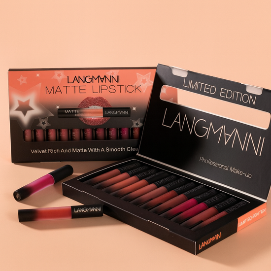 Matte Velvet Lipstick Set – Waterproof & Long-Lasting