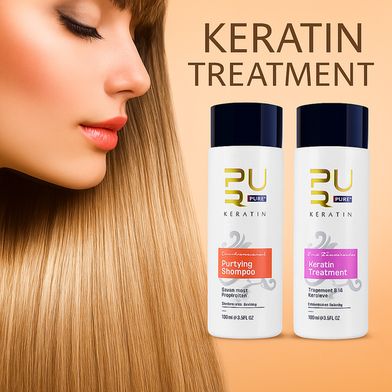 PURC Brazilian Keratin Hair Treatment & Shampoo