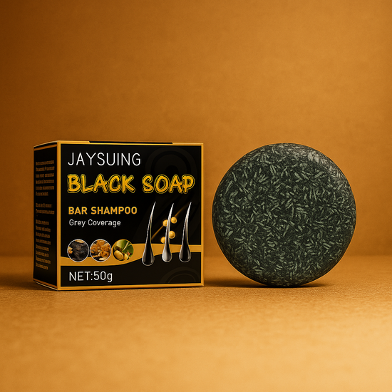 Black Hair Care Scalp Cleansing Shampoo Bar