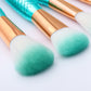 11pcs Mermaid Makeup Brush Set